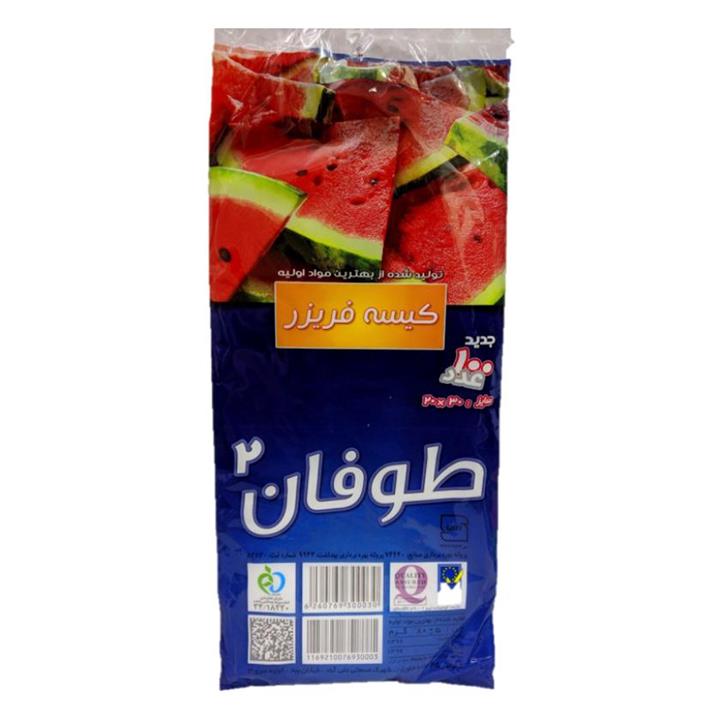 کیسه فریزر طوفان مدل TFN2-KF-1 بسته 100 عددی